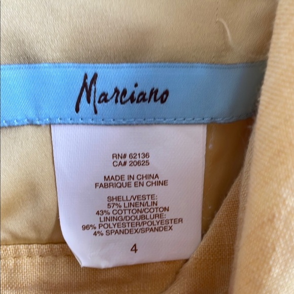 Marciano Yellow Sleeveless V-Neck Mini Dress - Picture 2 of 3